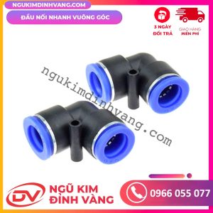 Đầu Nối Nhanh Vuông Góc (2 Nối - 1 Ren) PL