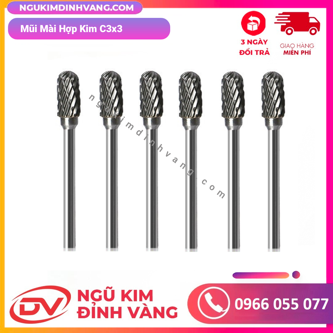 Mũi Mài Hợp Kim C3x3