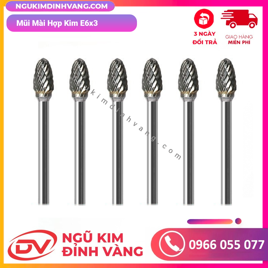 Mũi Mài Hợp Kim E6x3