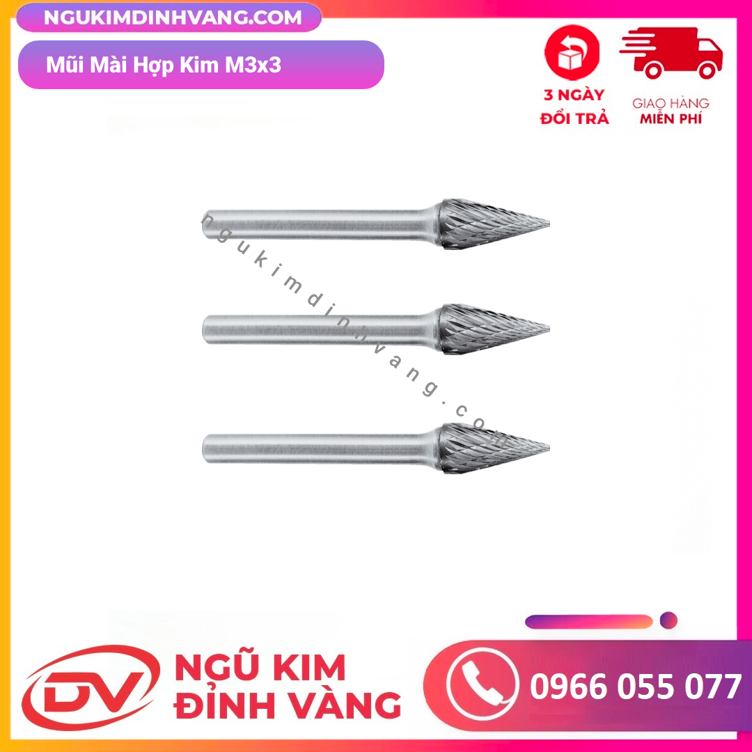 Mũi Mài Hợp Kim M3x3